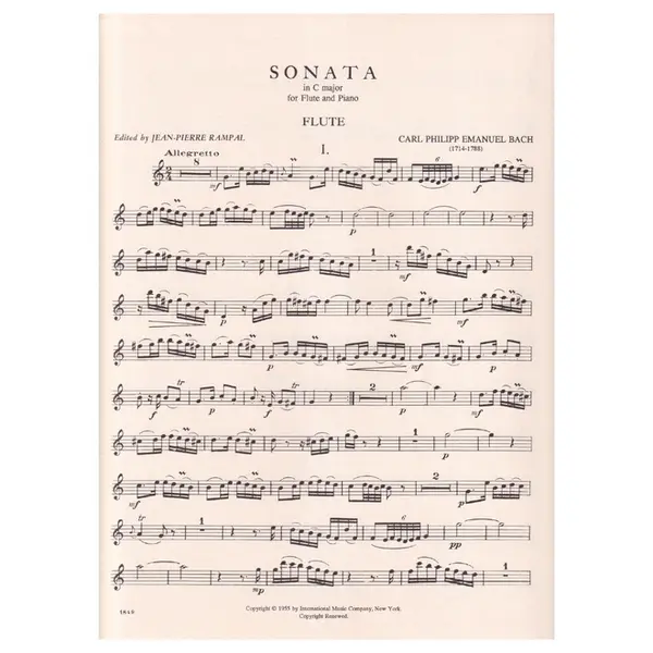 Sonata In C Major for flute and piano
