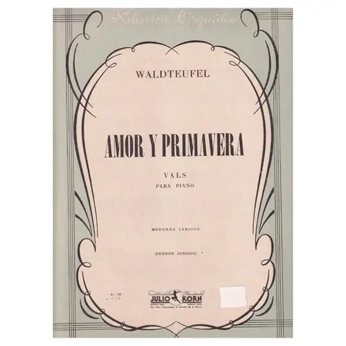 Amor y Primavera - vals para piano