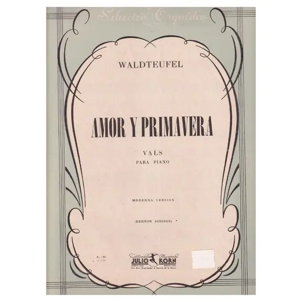 Amor y Primavera - vals para piano