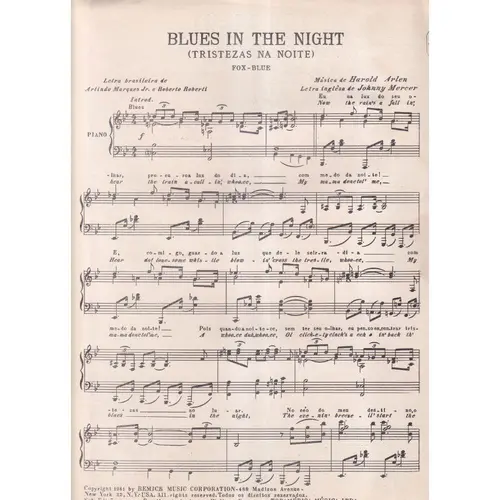 Blues In The Night (Tristezas na Noite)
