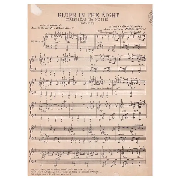 Blues In The Night(Tristezas na Noite)