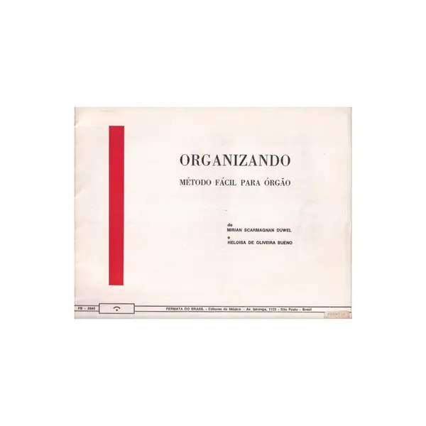 Organizando - Método Fácil Para Órgão