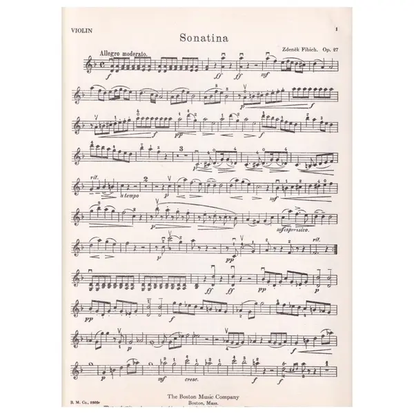 Sonatina para violino e piano op 27