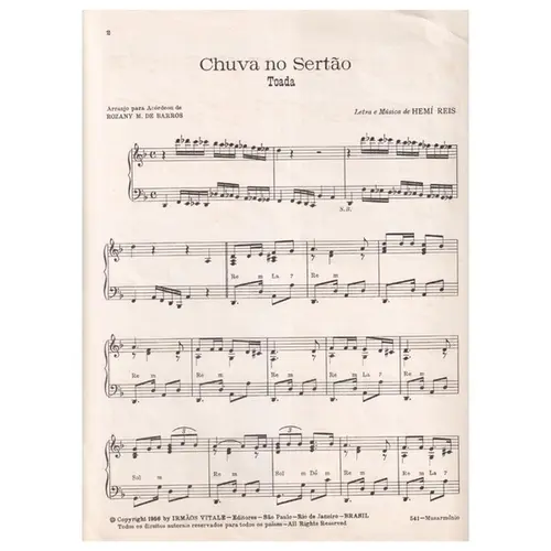 Chuva no Sertão - Toada