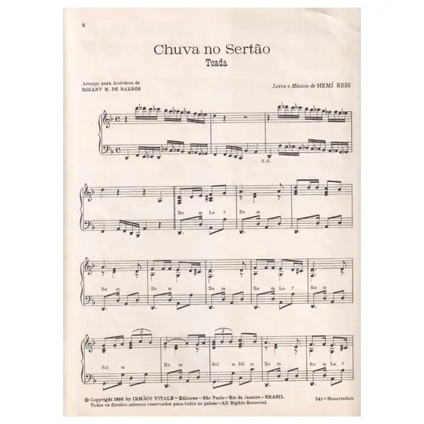 Chuva no Sertão - Toada