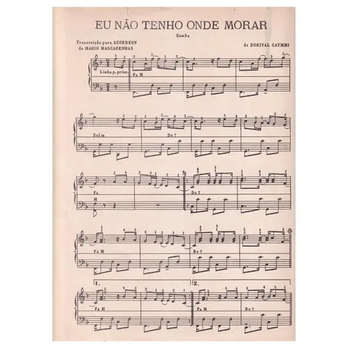Eu Não Tenho Onde Morar - Samba
