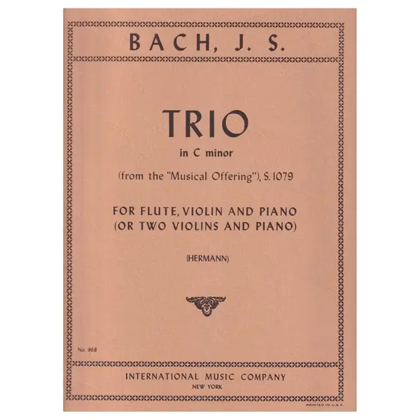 Trio In C Minor -S.1079 from the Musical Offering