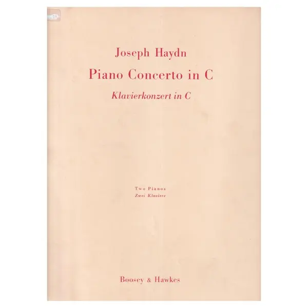 Piano Concerto In C for piano (harpsichord) and orchestra