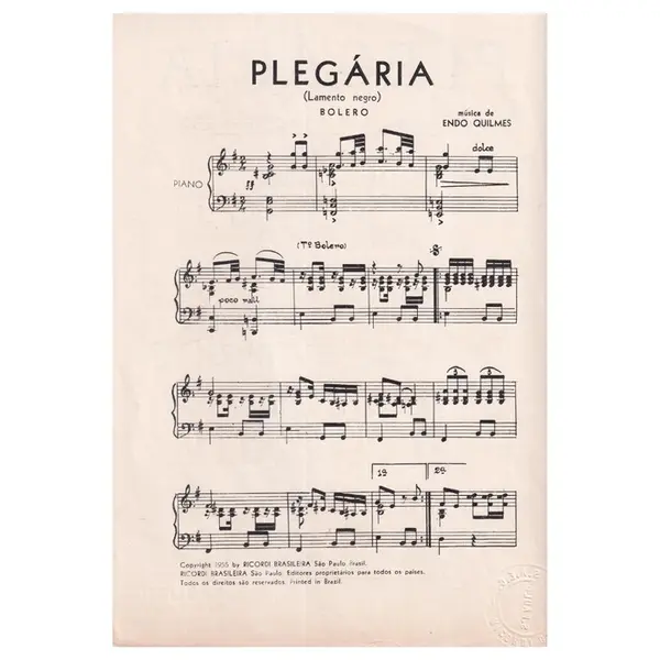 Plegária - Bolero