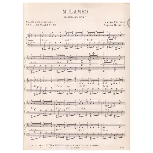 Molambo -  Samba - Canção