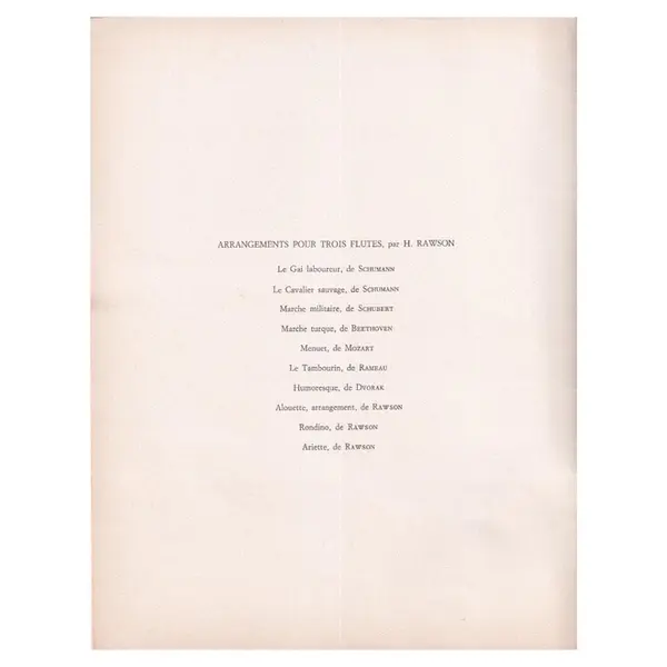 Oeuvres des grands Maitres pour 3 flutes