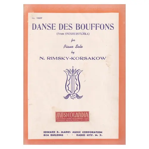 Danse des Bouffons for piano