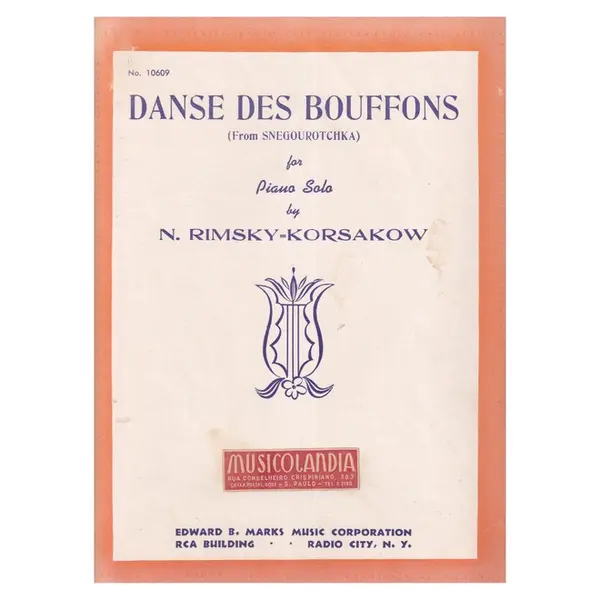 Danse des Bouffons for piano