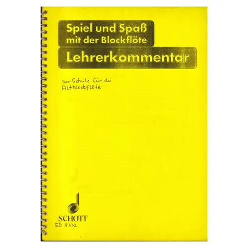 Spiel Und Spass Mit Blockflote (2 Volumes Inseparaveis)