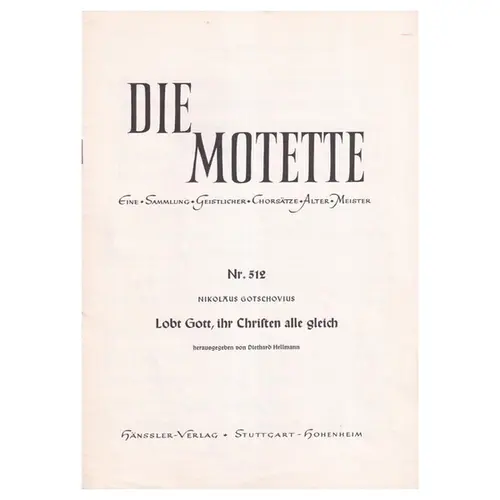Lobt Gott, ihr christen alle gleich