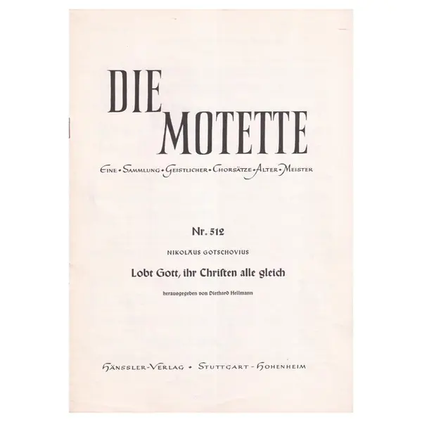 Lobt Gott, ihr christen alle gleich