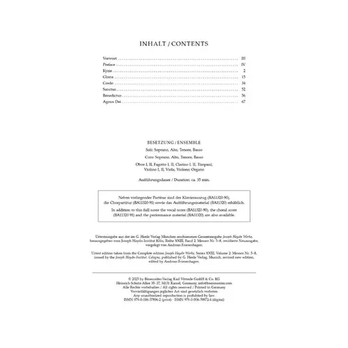 Missa Cellensis Hob. XXII:8 "Mass for Mariazell"