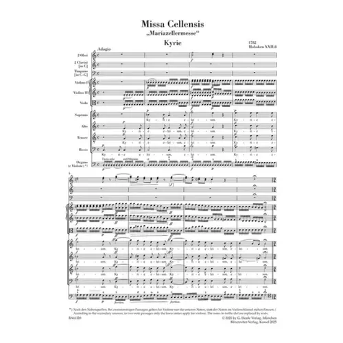 Missa Cellensis Hob. XXII:8 "Mass for Mariazell"