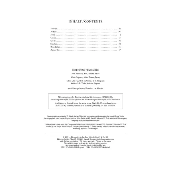 Missa Cellensis Hob. XXII:8 "Mass for Mariazell"
