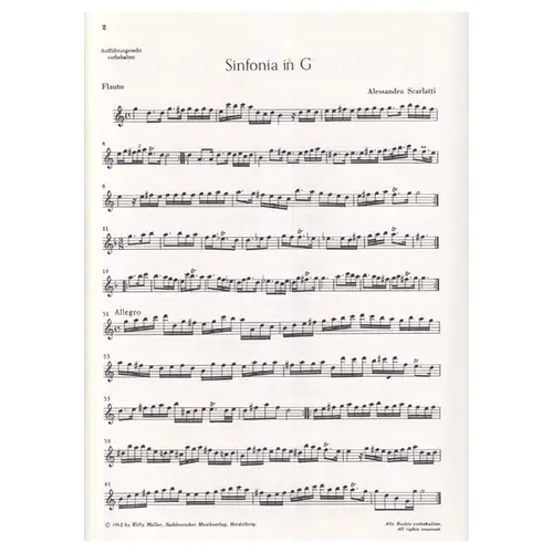 Zwei Sonaten fur Alt-Blockflote und bass continuo