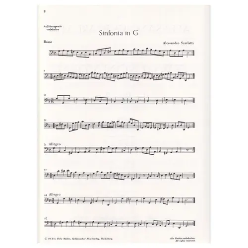 Zwei Sonaten fur Alt-Blockflote und bass continuo