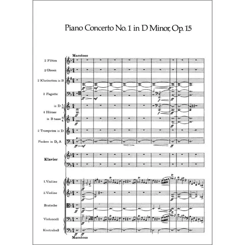 Complete Concerti In Full Score - Op.15, Op.83, Op.77, Op.102