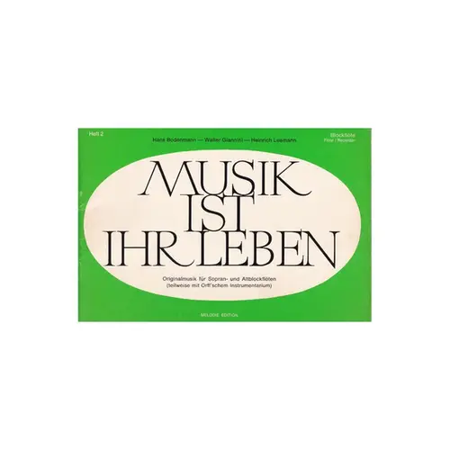 Musik ist ihr leben fur sopran und altblockfloten - vol. 2