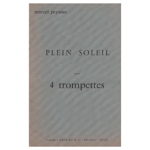 Plein Soleil pour 4 trompettes