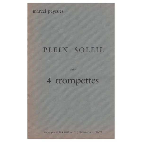 Plein Soleil pour 4 trompettes