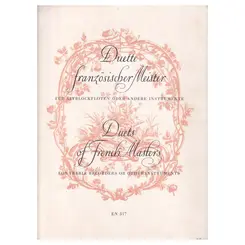 Duette franzosischer Meister fur altblockfloten