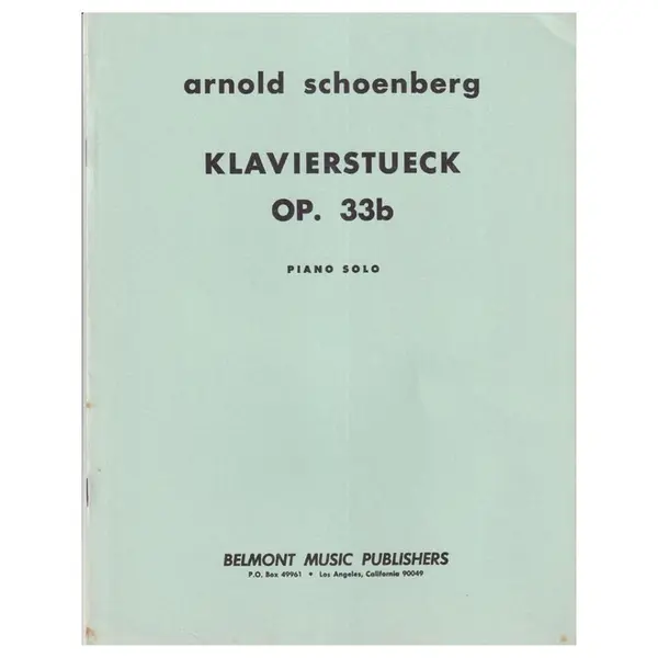 Klavierstueck op. 33b