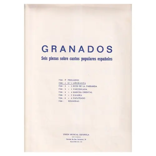 Anoranza para piano