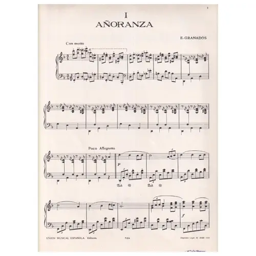 Anoranza para piano