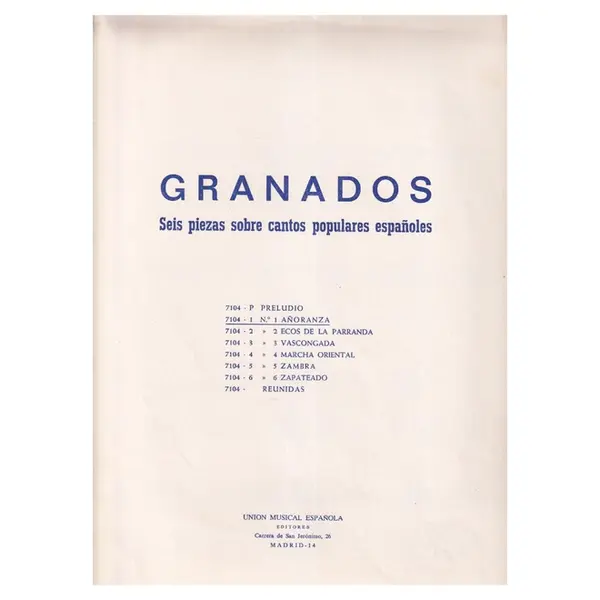 Anoranza para piano