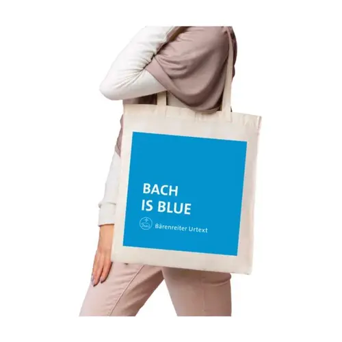 Sacola de algodão (eco bag) Bach is blue