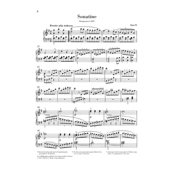Piano Sonatina no. 25 G major op. 79