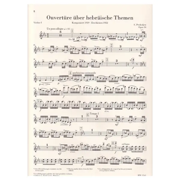 Overture on Hebrew Themes op. 34