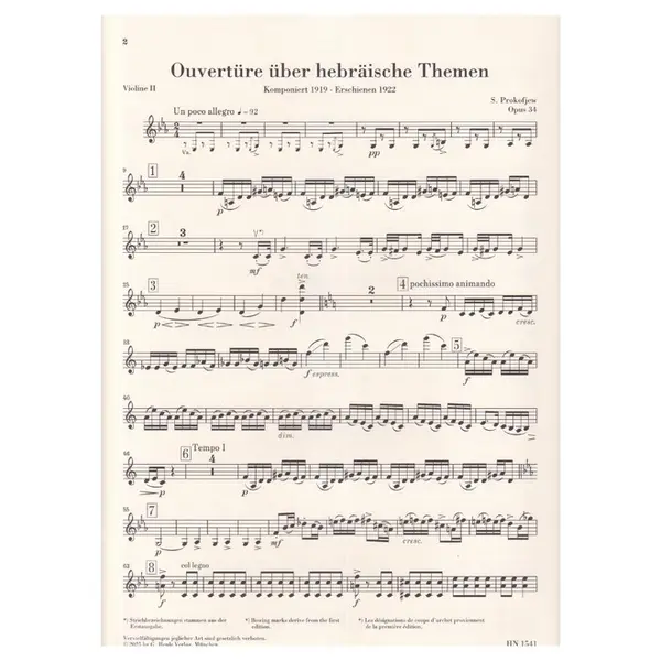 Overture on Hebrew Themes op. 34