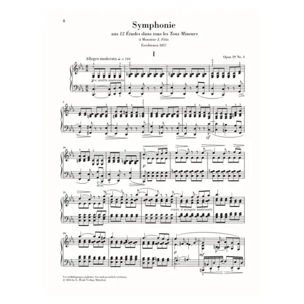 Symphonie op. 39 no. 4–7