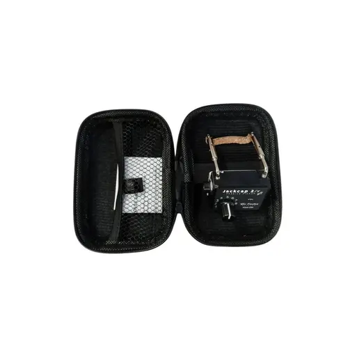 Captador Piezo elétrico de contato Ric Cortez Jackcap 2 GP-J2Q com suporte de queixeira