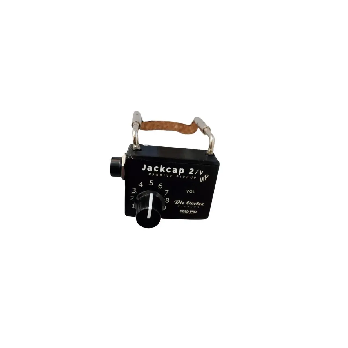Captador Piezo elétrico de contato Ric Cortez Jackcap 2 GP-J2Q com suporte de queixeira