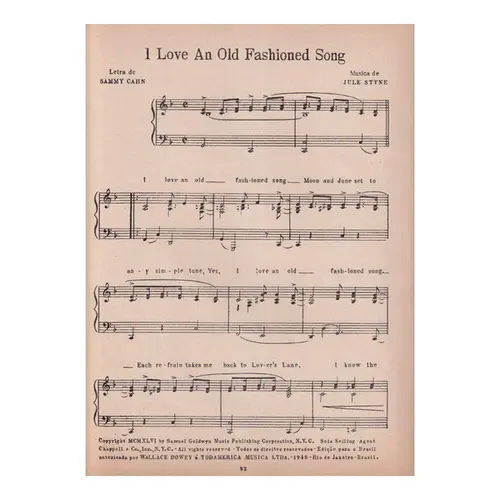 I Love an Old Fashioned Song - Canção Slow