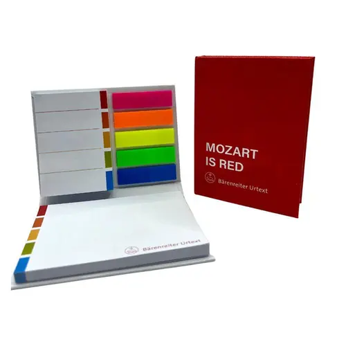 Bloco de notas ''Post-it" Mozart is Red