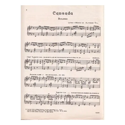 Cansada - Bolero