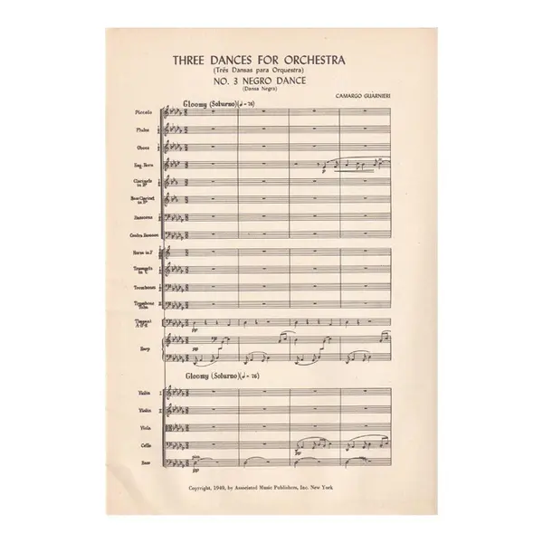 Three Dances For Orquestra - Negro Dance (Dansa Negra)