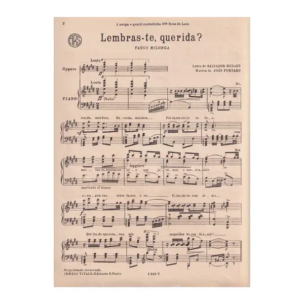 Lembras-te, Querida? - Tango