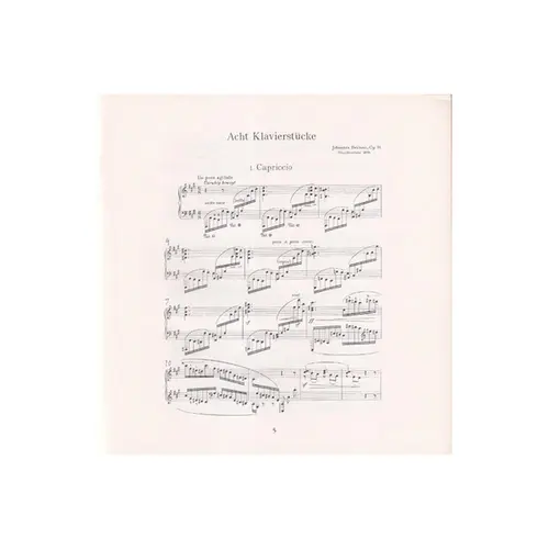 Opus 76 de Brahms / opus 45 de Chopin