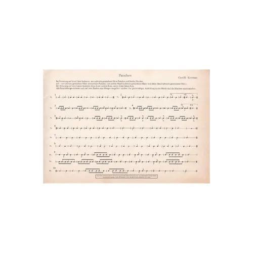 Rhythmische ubung - Orff-Schulwerk