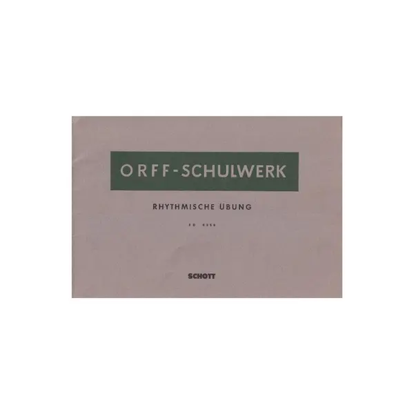 Rhythmische ubung - Orff-Schulwerk