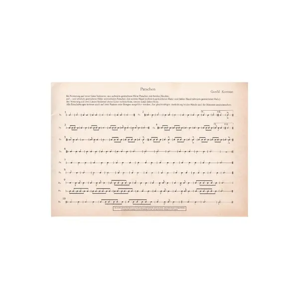 Rhythmische ubung - Orff-Schulwerk